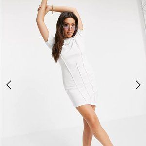 ASYOU/ASOS seam detail body-conscious t-shirt dress